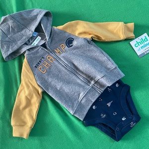 Child of mine 2 piece onesie and jacket